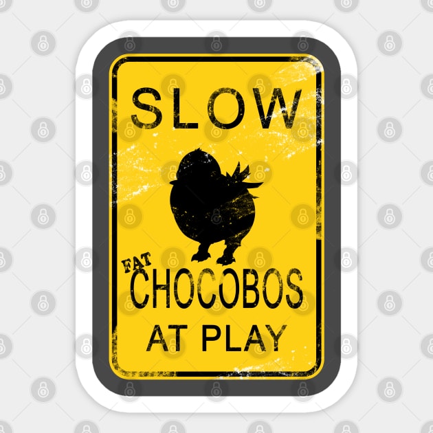 Slow Chocobo Sticker by ArtDiggs